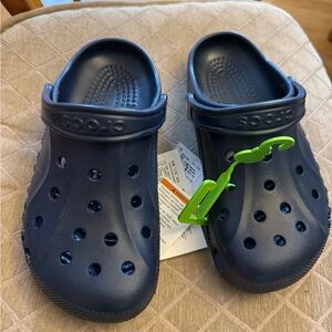 CROCS Women size 7/ Men size 5 Dark Blue Water Shoes
